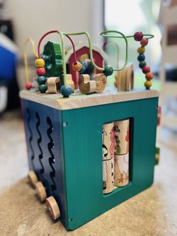 Toddler Activity Cube Wooden