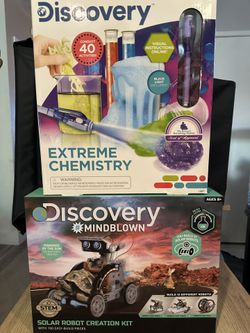 Discovery STEM Science Kits Solar Robot Chemistry NEW
