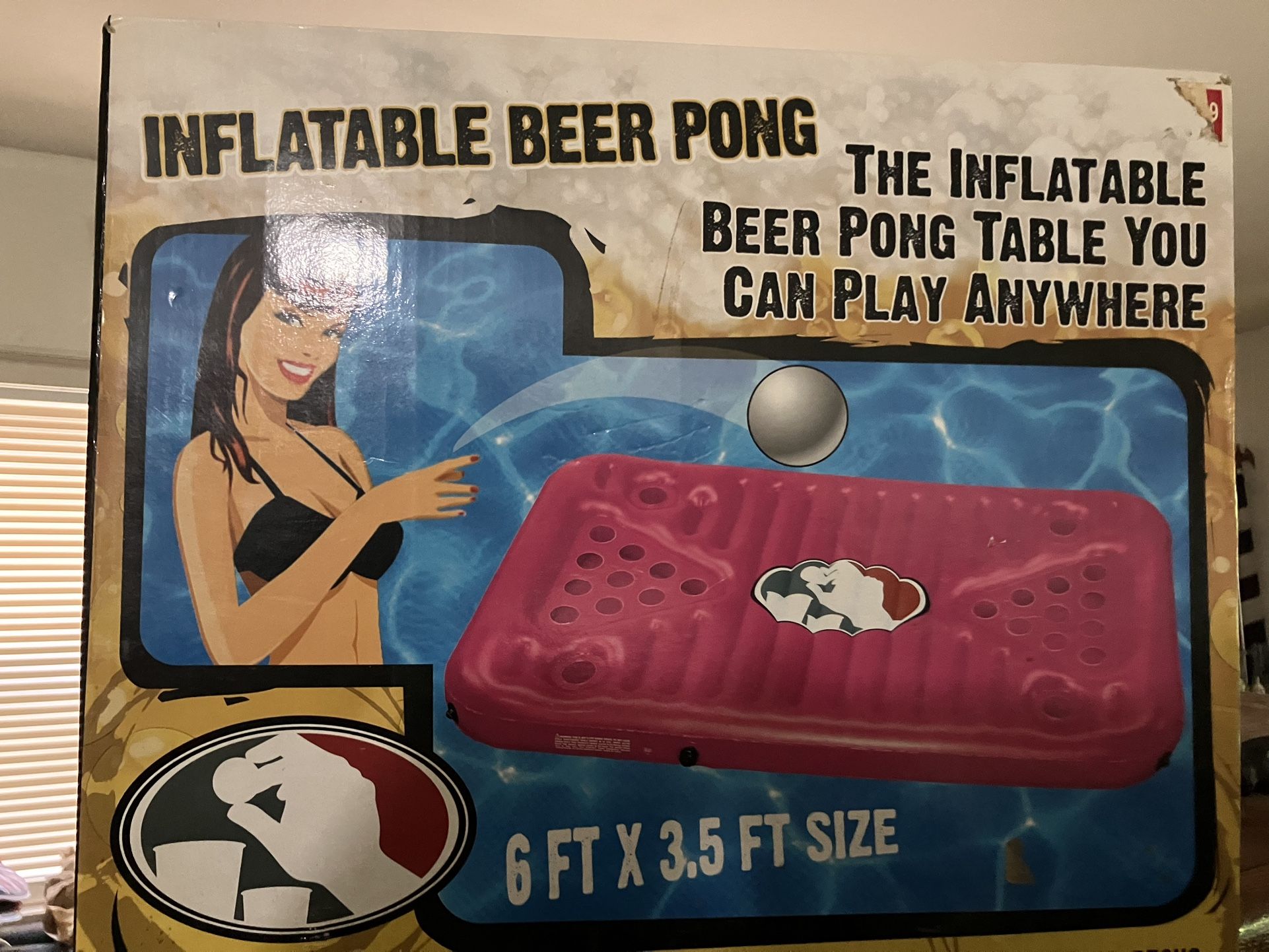 Inflatable Beer Pong Table For The Pool & Men’s Satchel
