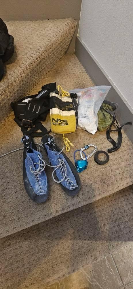 Climbing Gear Bundle – Shoes, Rope, Bag And More
