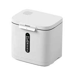 4L Capacity Electric Composter Machine with 3 Modes, Auto-Cleaning, and LED Display for Nutrient-Rich Fertilizer, White
