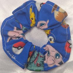 Pokémon Character Scrunchie (Blue)