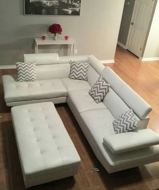 Antar White Modern Sectional (Different Colors Available)