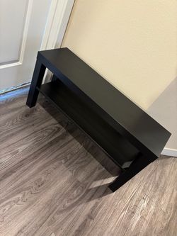 Black TV stand