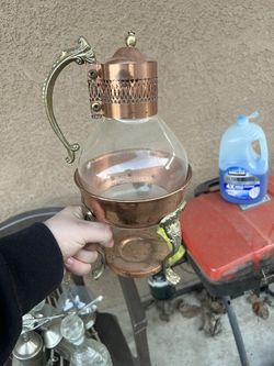 Vintage Princess House Heritage copper and brass coffee or tea