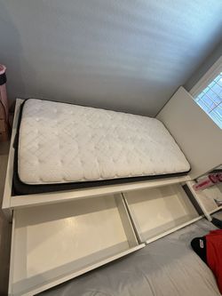 Twin IKEA Bed Frame w/ Storage Drawers