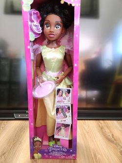 Disney Princess Playdate Tiana 32” Doll – NEW – Never Removed From Box