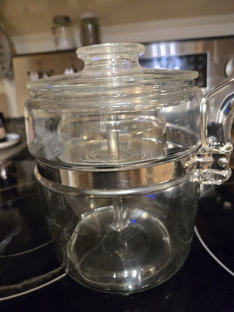 COFFEE PERCOLATOR GLASS VINTAGE PYREK