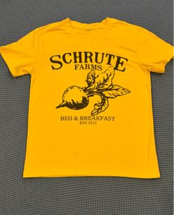 The Office Schrute Farms Yellow T-shirt - Small