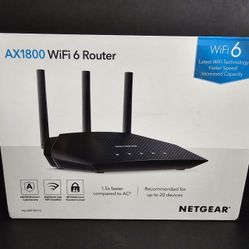 Netgear AX1800 WiFi 6 Router