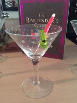 Martini set with Bartender Book