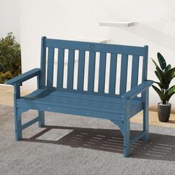 HDPE Outdoor Bench Loveseat Patio Furniture