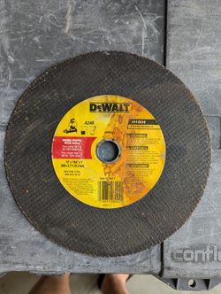 DeWalt High Performance 12 in. D X 1 in. Aluminum Oxide Metal Cut-Off Wheel 1 pk