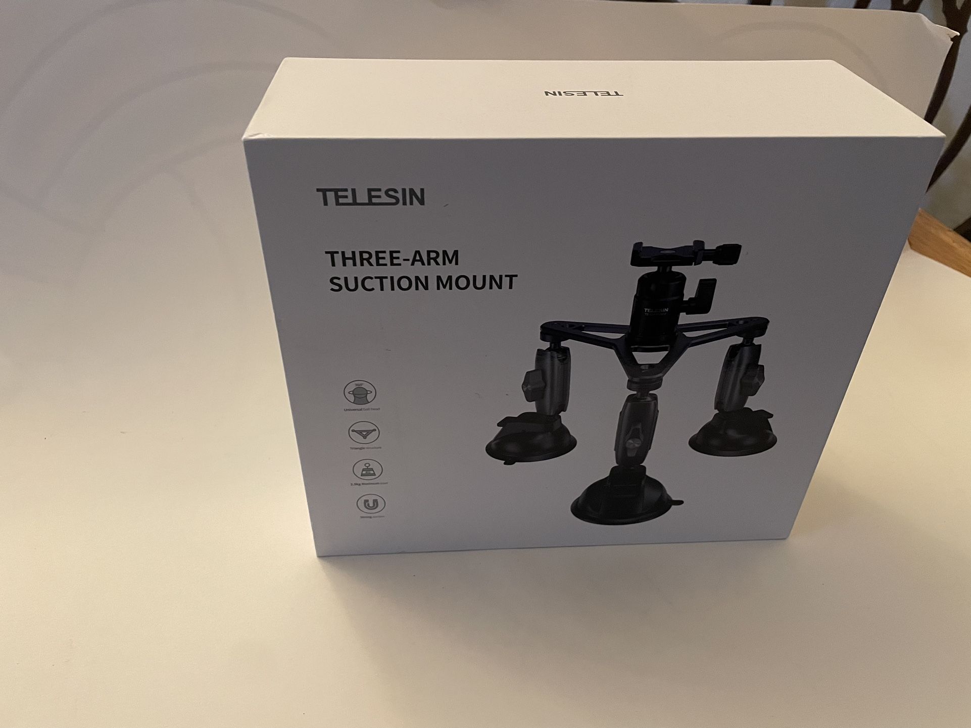Telesin Triple Suction Cup Camera Mount