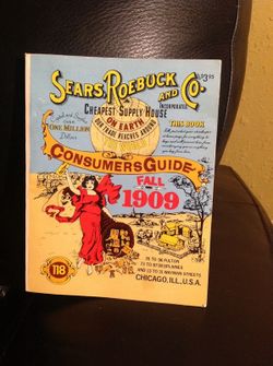 Vintage Sears roebuck & co consumer guide, fall 1909