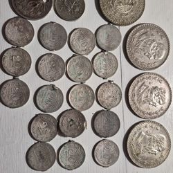 Silver Mexican Coins 
