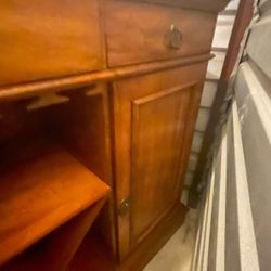 Wooden Bar And End Tables 