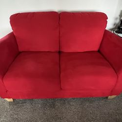 Red Sofa - Suede 