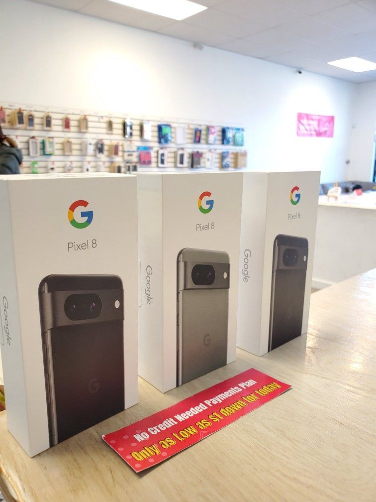 Google Pixel 8 Brand New Unlocked For All Carriers $1 DOWN TODAY NO CREDIT NEEDED