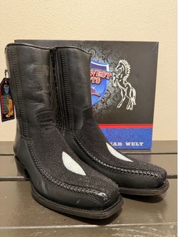 Wild West stingray narrow square toe boot