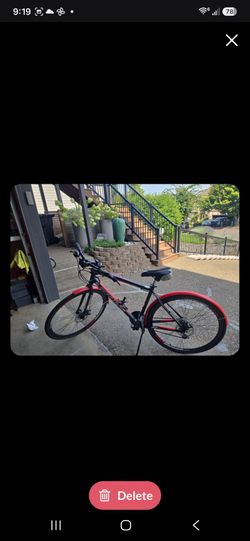 Black and Red Mountain Bike