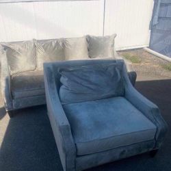 Modern Designer Suede Couch Set “WE DELIVER”