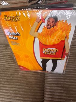 2 SPIRIT HALLOWEEN COSTUMES - Adult - French Fries - Worn Once $20 Each