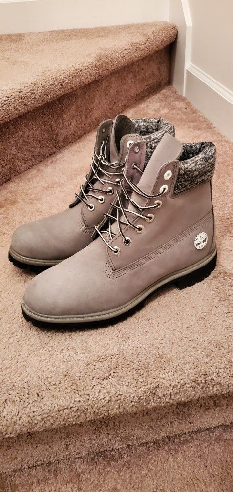 New Gray Timberland Boots