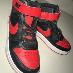 Red And Black Nike High Top