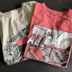 Boys XL Size 14 Graphic T-shirt’s. Sports And Stock Car Racing 