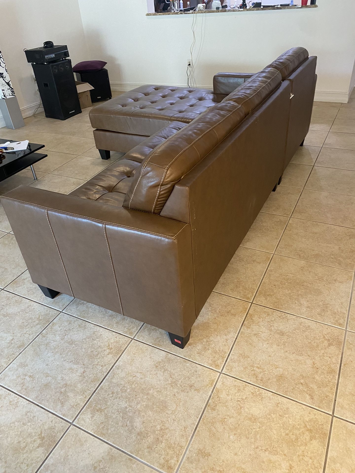 Leather Sectional Couch