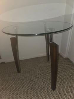 Mirrored side table