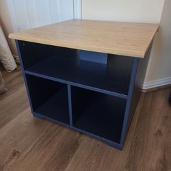 IA Skruvby Coffee Table In Black-blue