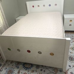 White Full Sized Bedframe