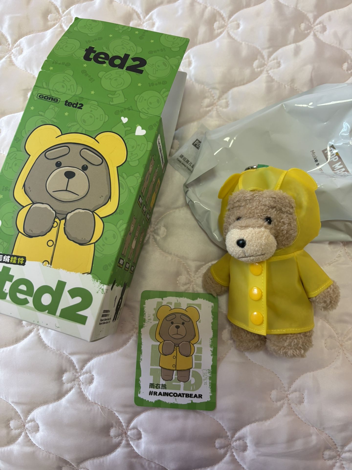 Ted 2 Raincoat Bear Keychain