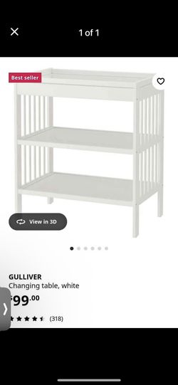 GULLIVER Changing table, white