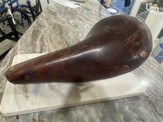 Vintage Leather Bike Seat Ideale Special Competition 90 Saddle