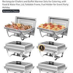 8 Chafing Dish Buffet Set, 8QT