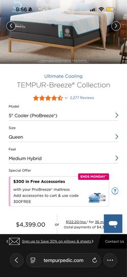 Tempurpedic mattress King