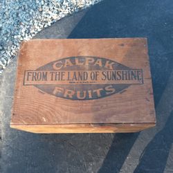 Antique Wooden Fruit Crate (Calpak)