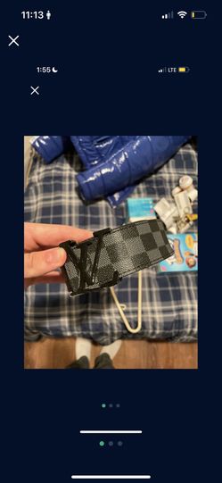 Black Louis Vuitton Belt 
