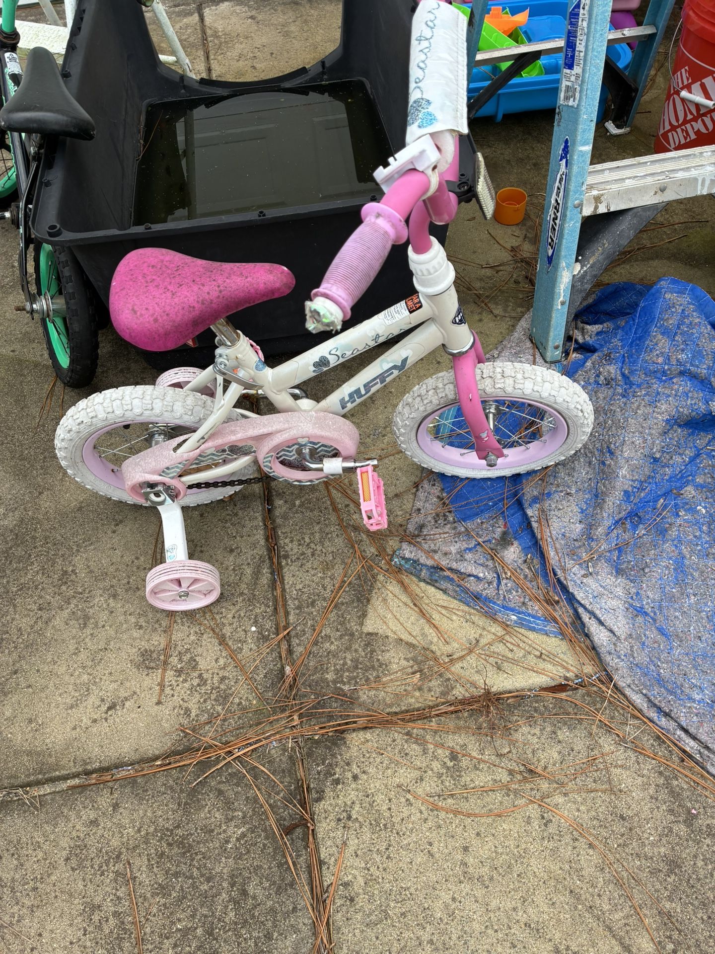 Girls Bike With Training Wheels
