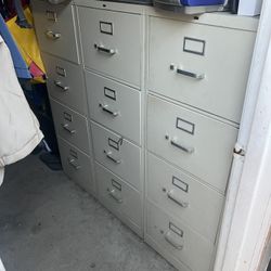 Set Of 3 File Cabinets