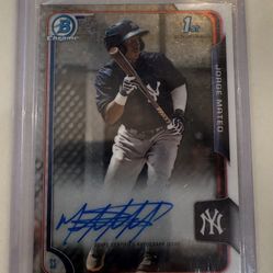 2015 Bowman Chrome Prospects Jorge Mateo Autograph Rookie Card Auto (A) Yankees