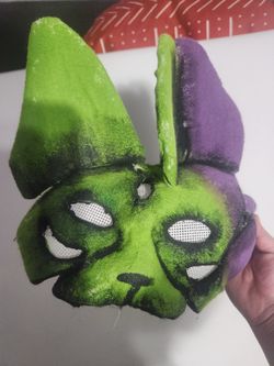 Two faced therian mask