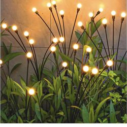 TONULAX Garden Lights - New Upgraded Solar Swaying Light, Sway by Wind, Outdoor, Yard Patio Pathway Decoration, High Flexibility Iron Wire @K2