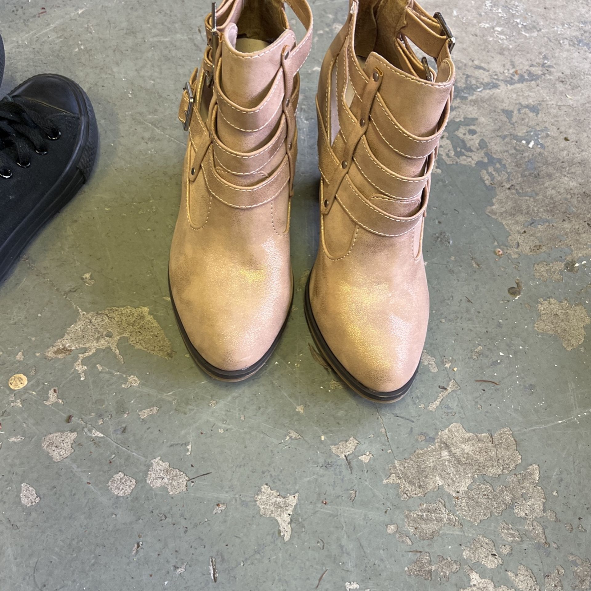 Pink Heel Boots