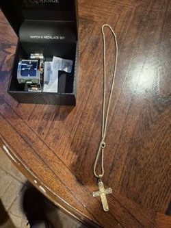 Watch and necklace set new