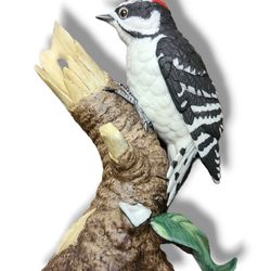 Downy Woodpecker Lenox Porcelain Bird Collection 