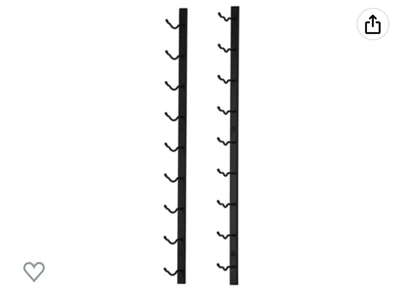VintageView W Series 3 Single Depth Metal Wall Mounted 9 Bottle Wine Rack